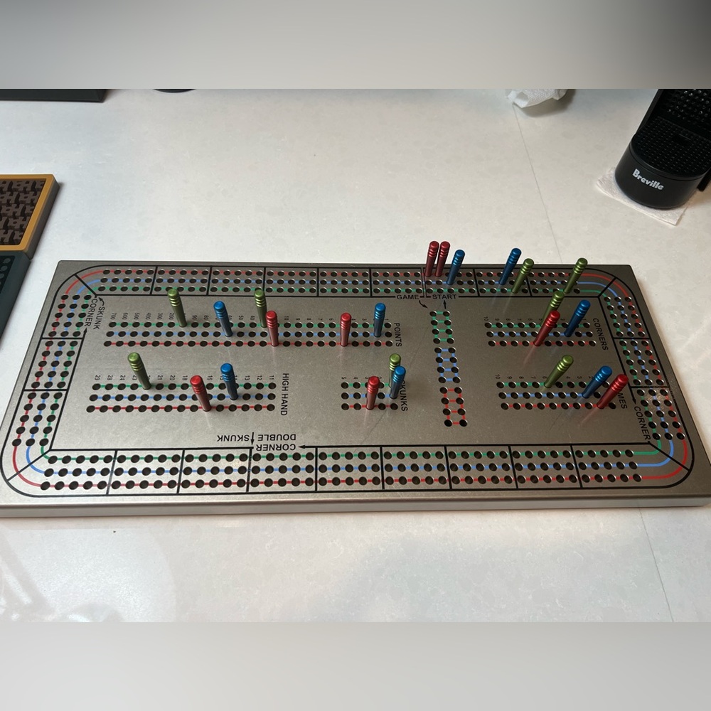 Expert Level Custom Steel Cribbage Board